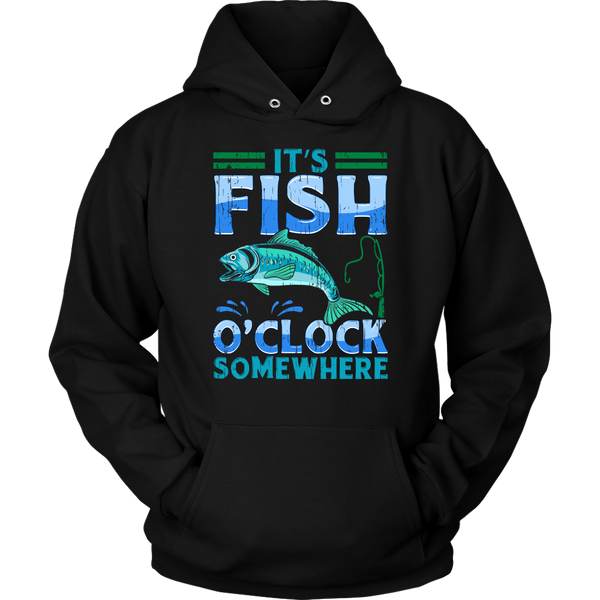 Fish O'Clock- Shirts, Long Sleeve, Hoodie, Tanks, Sweatshirt