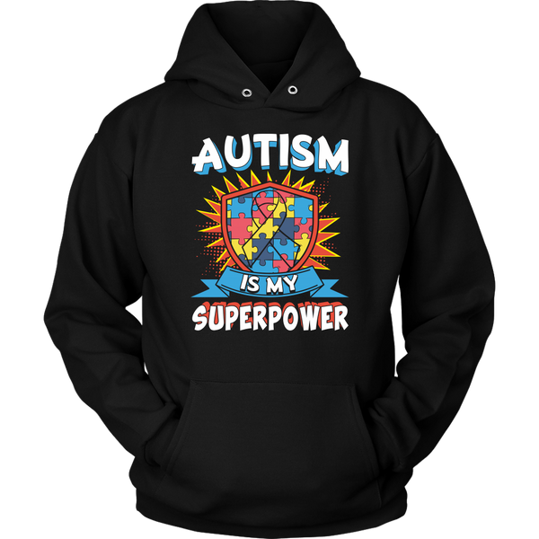 Autism is My Superpower- Shirts, Long Sleeve, Hoodie, Tanks, Sweatshirt