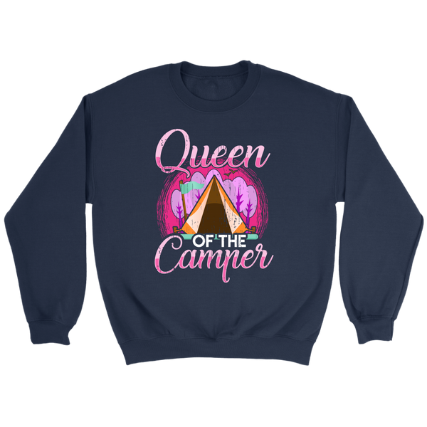 Queen of The Camper- Shirts, Long Sleeve, Hoodie, Tanks, Sweatshirt