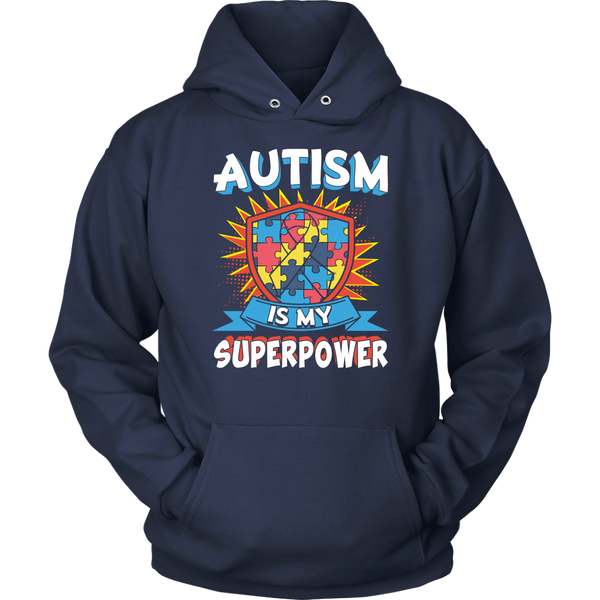 Autism is My Superpower- Shirts, Long Sleeve, Hoodie, Tanks, Sweatshirt