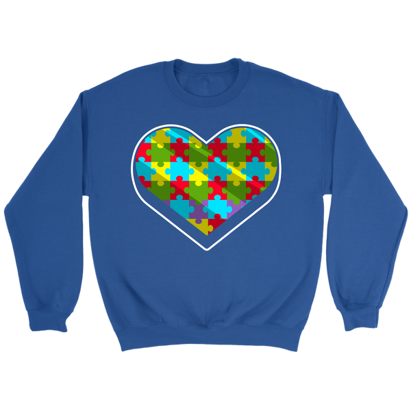 Autism Heart Puzzle- Shirts, Long Sleeve, Hoodie, Tanks, Sweatshirt