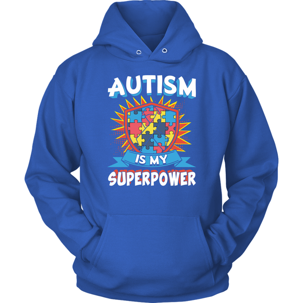 Autism is My Superpower- Shirts, Long Sleeve, Hoodie, Tanks, Sweatshirt