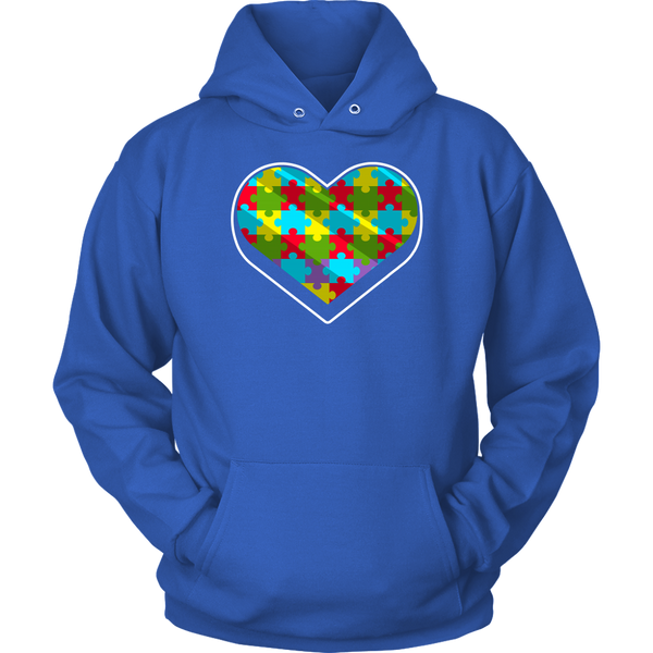 Autism Heart Puzzle- Shirts, Long Sleeve, Hoodie, Tanks, Sweatshirt