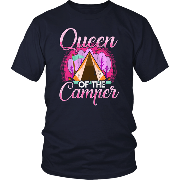 Queen of The Camper- Shirts, Long Sleeve, Hoodie, Tanks, Sweatshirt