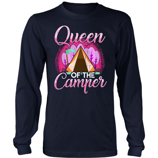 Queen of The Camper- Shirts, Long Sleeve, Hoodie, Tanks, Sweatshirt