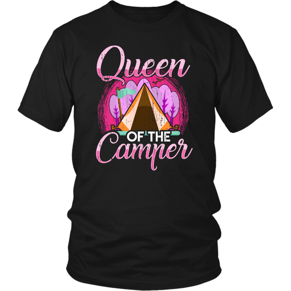 Queen of The Camper- Shirts, Long Sleeve, Hoodie, Tanks, Sweatshirt