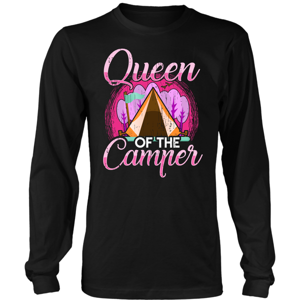 Queen of The Camper- Shirts, Long Sleeve, Hoodie, Tanks, Sweatshirt