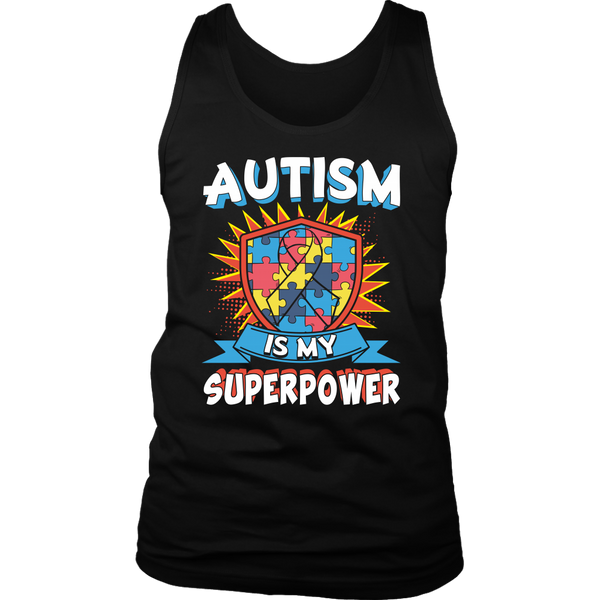 Autism is My Superpower- Shirts, Long Sleeve, Hoodie, Tanks, Sweatshirt