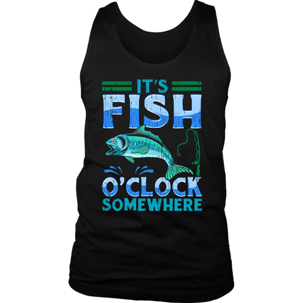 Fish O'Clock- Shirts, Long Sleeve, Hoodie, Tanks, Sweatshirt