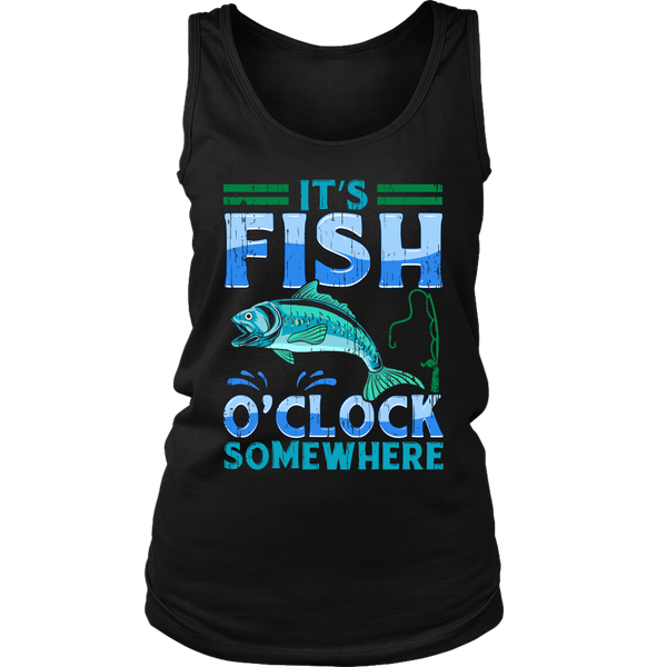 Fish O'Clock- Shirts, Long Sleeve, Hoodie, Tanks, Sweatshirt