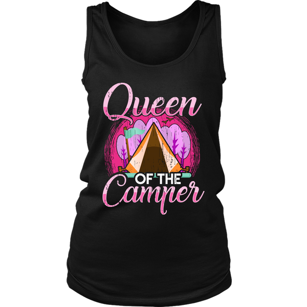 Queen of The Camper- Shirts, Long Sleeve, Hoodie, Tanks, Sweatshirt