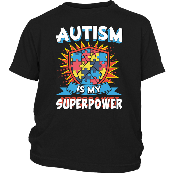 Autism is My Superpower- Shirts, Long Sleeve, Hoodie, Tanks, Sweatshirt