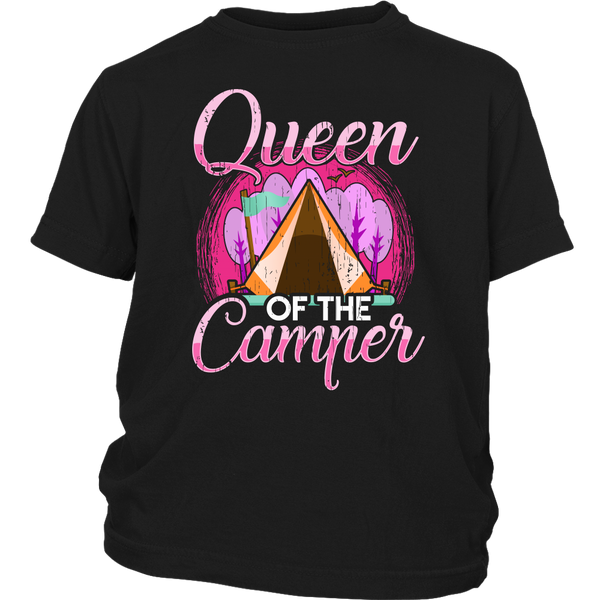 Queen of The Camper- Shirts, Long Sleeve, Hoodie, Tanks, Sweatshirt