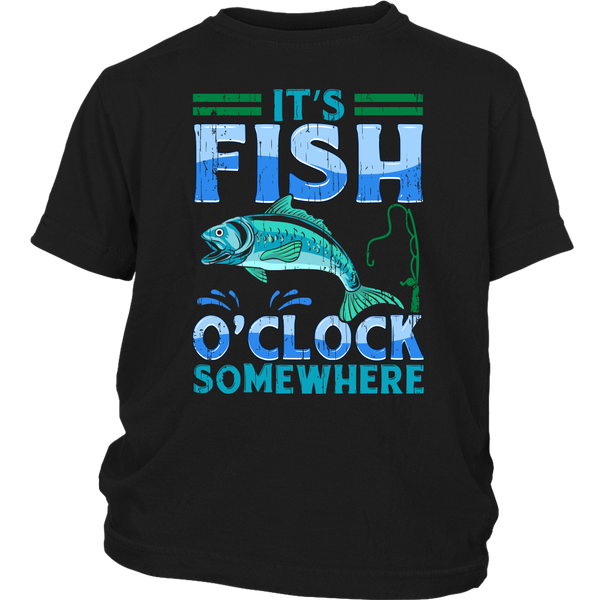 Fish O'Clock- Shirts, Long Sleeve, Hoodie, Tanks, Sweatshirt