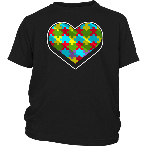 Autism Heart Puzzle- Shirts, Long Sleeve, Hoodie, Tanks, Sweatshirt