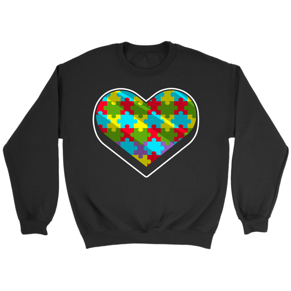 Autism Heart Puzzle- Shirts, Long Sleeve, Hoodie, Tanks, Sweatshirt