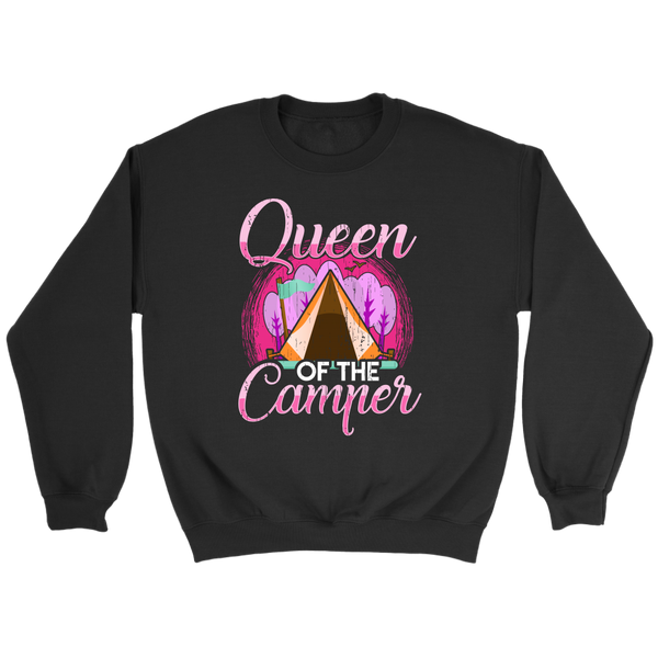 Queen of The Camper- Shirts, Long Sleeve, Hoodie, Tanks, Sweatshirt