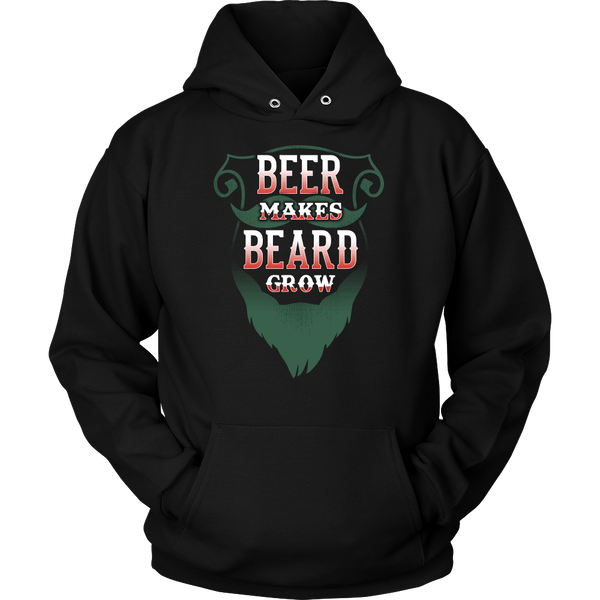 Beer Makes Beard Grow- Shirts, Long Sleeve, Hoodie, Tanks, Sweatshirt