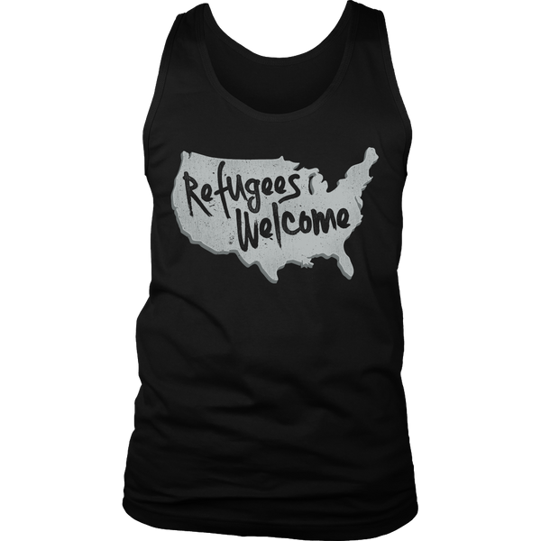 Refugees Welcome- Shirts, Long Sleeve, Hoodie, Tanks, Sweatshirt