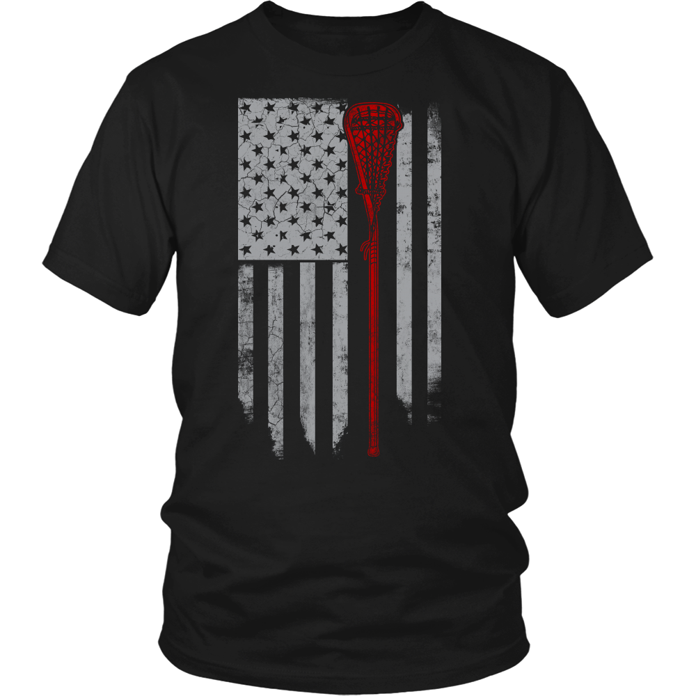 Lacrosse Flag- Shirts, Long Sleeve, Hoodie, Tanks, Sweatshirt