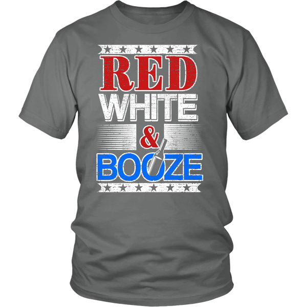 Red White Booze- Shirts, Long Sleeve, Hoodie, Tanks, Sweatshirt