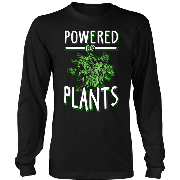 Powered by Plants- Shirts, Long Sleeve, Hoodie, Tanks, Sweatshirt