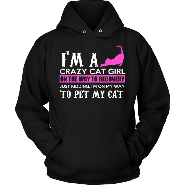 Crazy Cat Girl- Shirts, Long Sleeve, Hoodie, Tanks, Sweatshirt