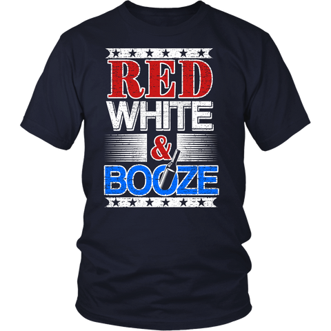 Red White Booze- Shirts, Long Sleeve, Hoodie, Tanks, Sweatshirt