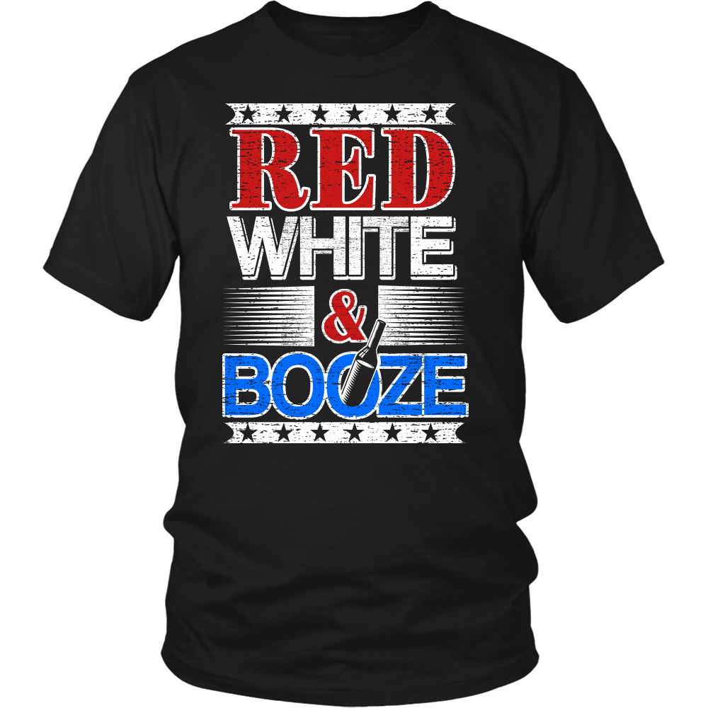 Red White Booze- Shirts, Long Sleeve, Hoodie, Tanks, Sweatshirt