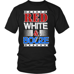 Red White Booze- Shirts, Long Sleeve, Hoodie, Tanks, Sweatshirt