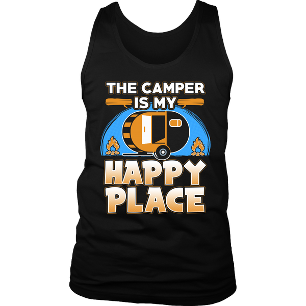 Camper Happy Place- Shirts, Long Sleeve, Hoodie, Tanks, Sweatshirt