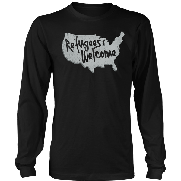 Refugees Welcome- Shirts, Long Sleeve, Hoodie, Tanks, Sweatshirt