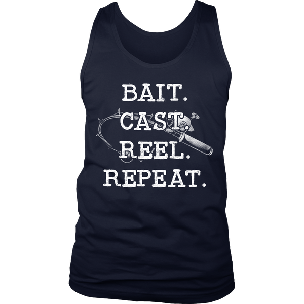 Bait Cast Reel Repeat- Shirts, Long Sleeve, Hoodie, Tanks, Sweatshirt