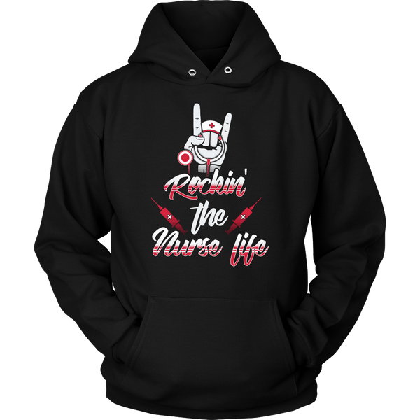 Rockin' The Nurse Life- Shirts, Long Sleeve, Hoodie, Tanks, Sweatshirt