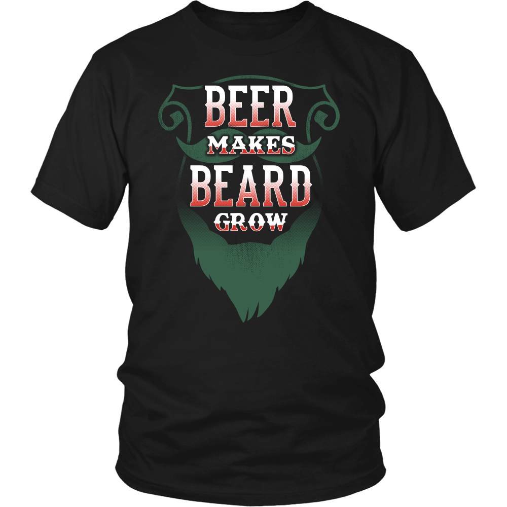 Beer Makes Beard Grow- Shirts, Long Sleeve, Hoodie, Tanks, Sweatshirt