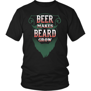 Beer Makes Beard Grow- Shirts, Long Sleeve, Hoodie, Tanks, Sweatshirt