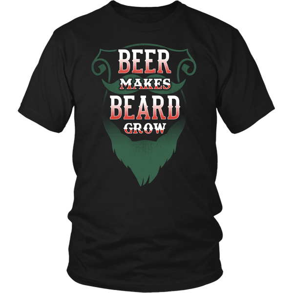 Beer Makes Beard Grow- Shirts, Long Sleeve, Hoodie, Tanks, Sweatshirt