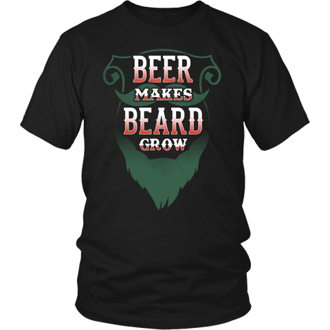 Beer Makes Beard Grow- Shirts, Long Sleeve, Hoodie, Tanks, Sweatshirt