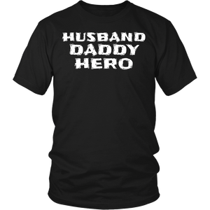 Husband Daddy Hero- Shirts, Long Sleeve, Hoodie, Tanks, Sweatshirt