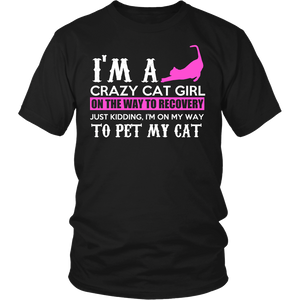 Crazy Cat Girl- Shirts, Long Sleeve, Hoodie, Tanks, Sweatshirt