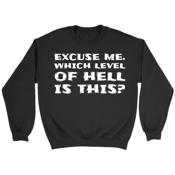 Which Level of Hell- Shirts, Long Sleeve, Hoodie, Tanks, Sweatshirt