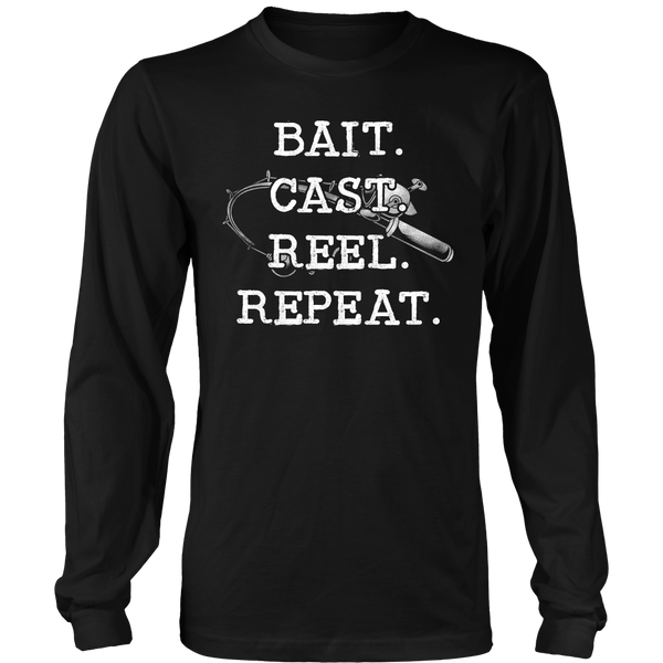 Bait Cast Reel Repeat- Shirts, Long Sleeve, Hoodie, Tanks, Sweatshirt