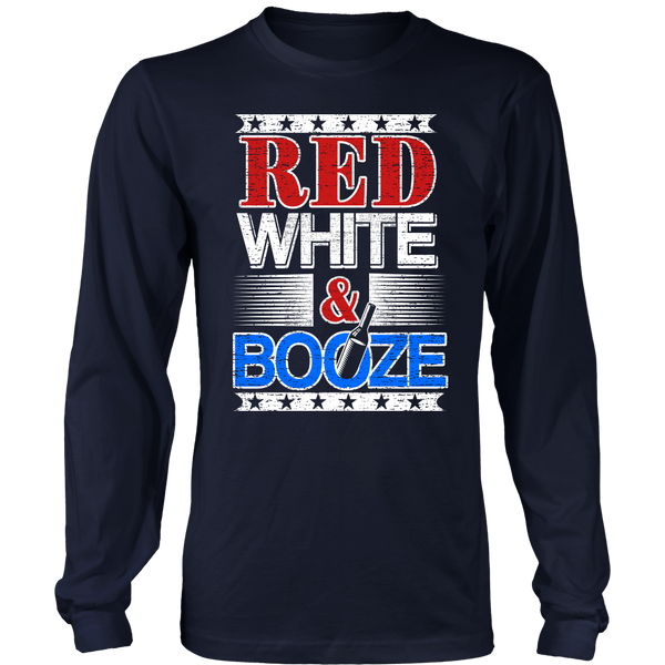 Red White Booze- Shirts, Long Sleeve, Hoodie, Tanks, Sweatshirt