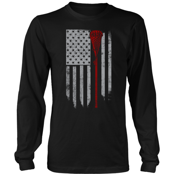 Lacrosse Flag- Shirts, Long Sleeve, Hoodie, Tanks, Sweatshirt