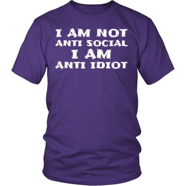 Anti Idiot- Shirts, Long Sleeve, Hoodie, Tanks, Sweatshirt