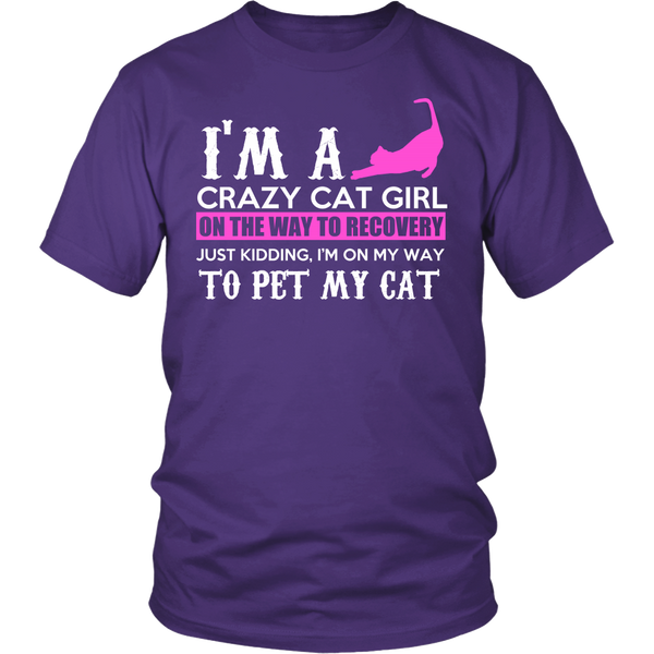 Crazy Cat Girl- Shirts, Long Sleeve, Hoodie, Tanks, Sweatshirt