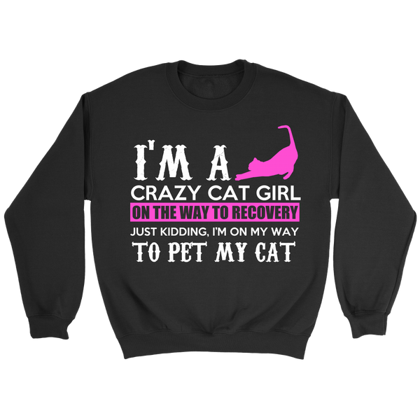 Crazy Cat Girl- Shirts, Long Sleeve, Hoodie, Tanks, Sweatshirt