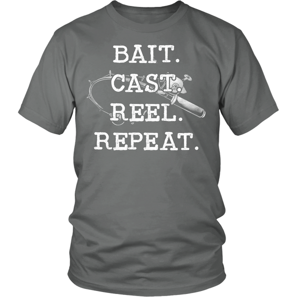 Bait Cast Reel Repeat- Shirts, Long Sleeve, Hoodie, Tanks, Sweatshirt