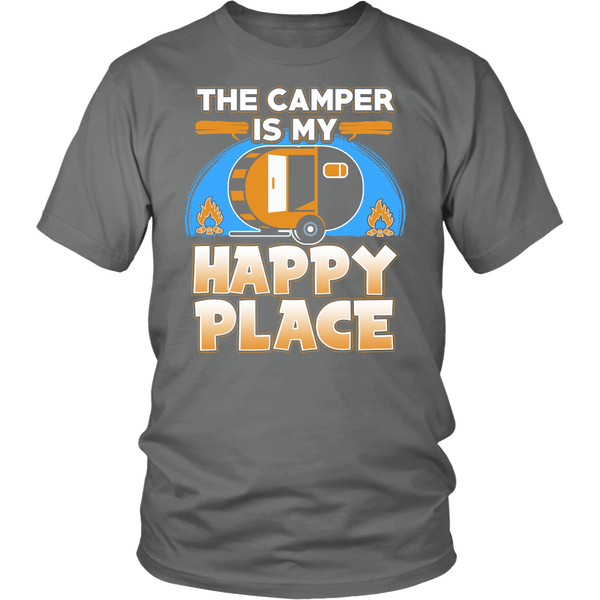 Camper Happy Place- Shirts, Long Sleeve, Hoodie, Tanks, Sweatshirt