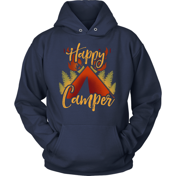 Happy Camper- Shirts, Long Sleeve, Hoodie, Tanks, Sweatshirt